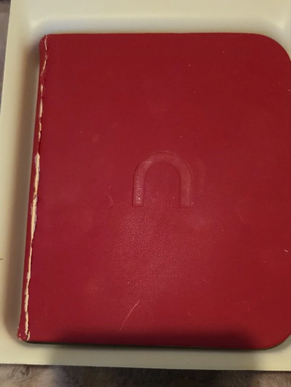 Nook 2nd Edition Ebook Covers - Red and White with Lime Strap